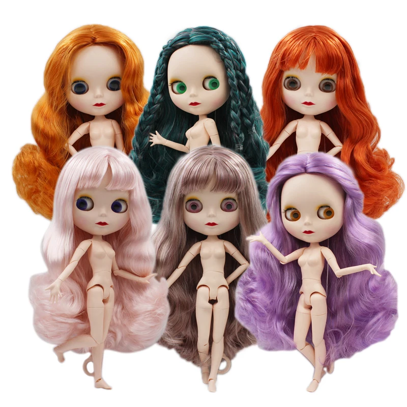 

Кукла Blygirl Blyth, новая кукла-ракушка с лицом, 19 шарнирных и 7 шарнирных тела, может менять цвет кожи