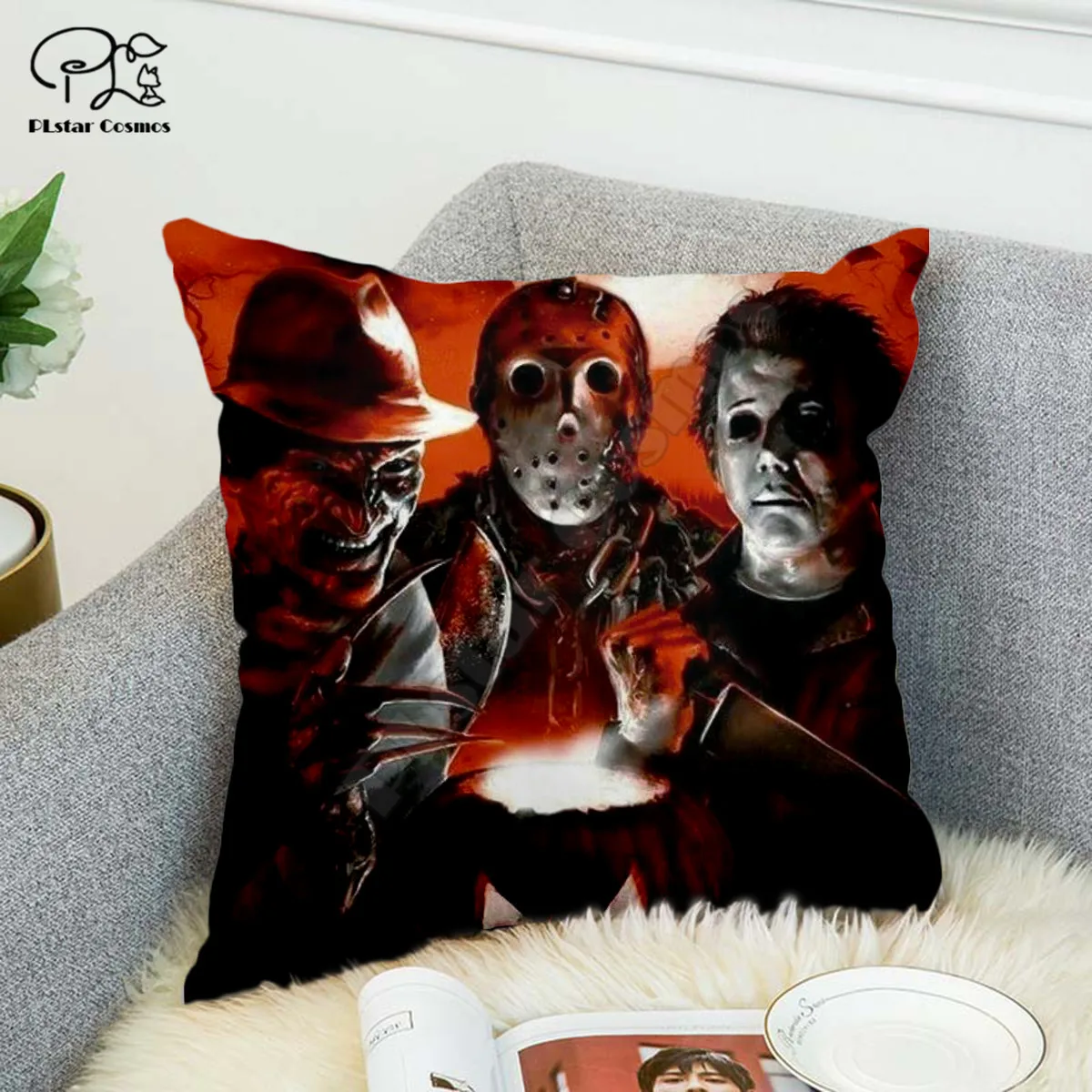 Stephen King's It 3D printed Polyester Decorative Pillowcases Throw Pillow Cover Square Zipper Pillow cases style-3