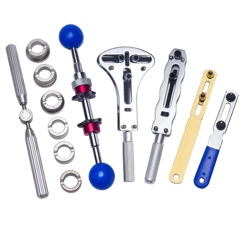 Solid Steel Watchmaker Repair Adjust Tool Watch Back Cover Opener 2 3 Claws Screw Watch Case Remover Open Wrench Tools  Kit Set