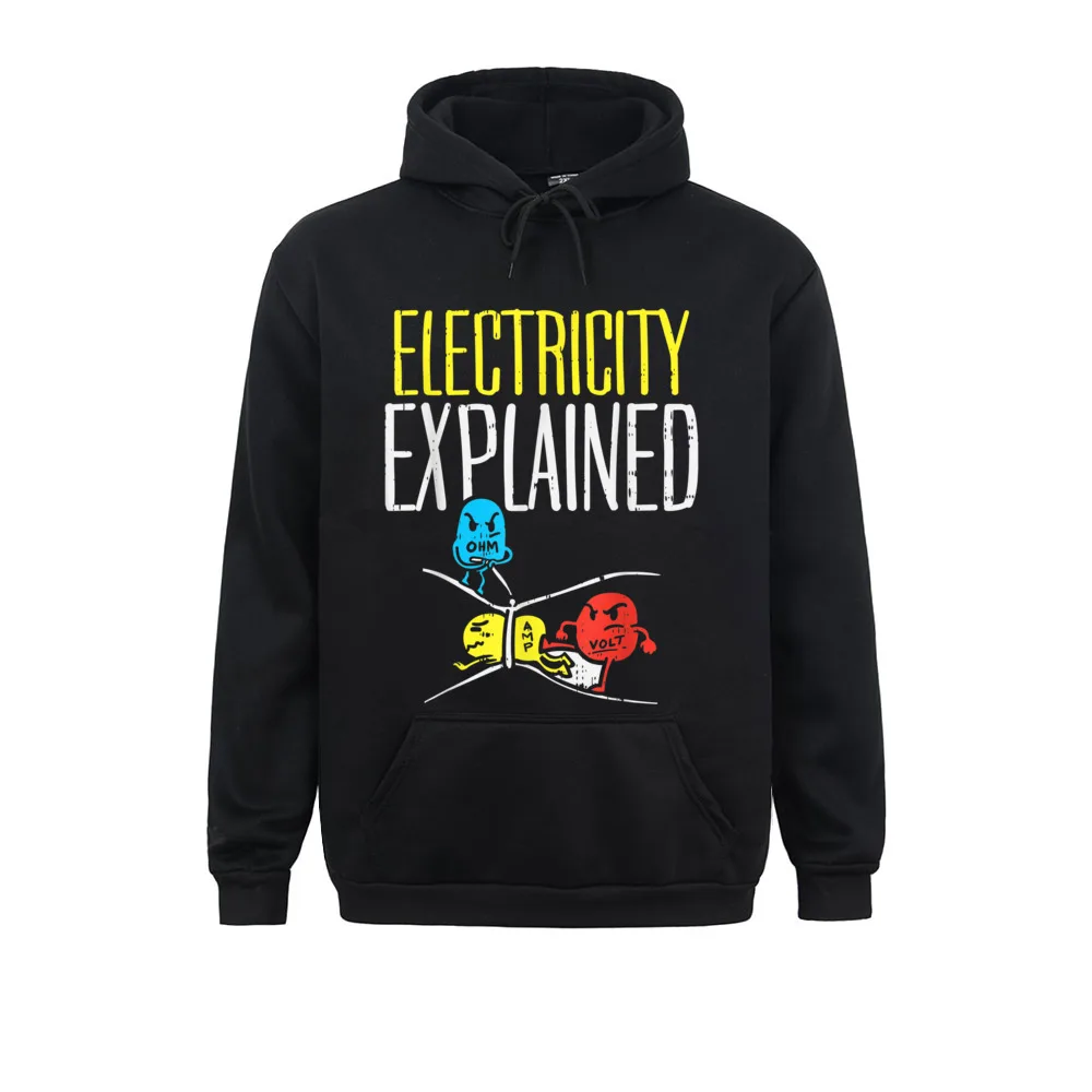 Newest Electricity ExWarmed Funny Electrician Teacher Nerd Gift Printed On Sweatshirts Man Men Hoodies Long Sleeve Clothes