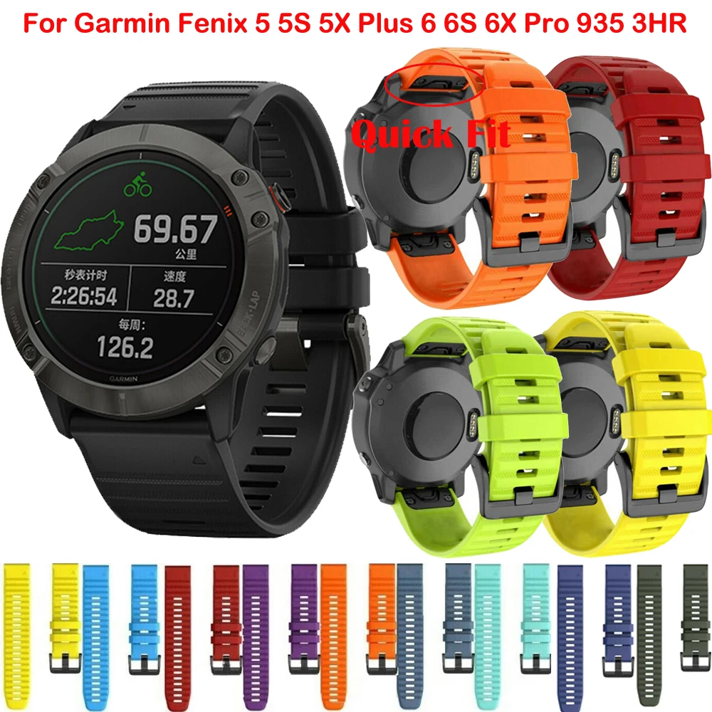 

26 22 20MM Silicone Quick Watch Band Strap For Garmin Fenix7 7X 7S 6X 6 6S Pro Smartwatch Easyfit Wrist Band Fenix5X 5 5S Correa