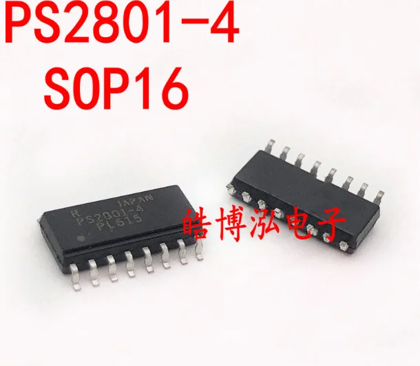 Mxy PS2801-4 PS2801-4-F3-A light coupling patch SOP16 optoisolator photoelectric coupling 10PCS /LOT