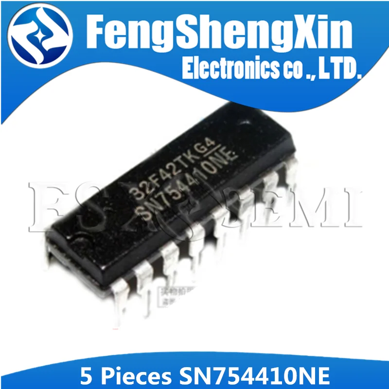 

5Pcs SN754410NE DIP-16 SN754410 DIP 754410NE DIP16 SN754410N QUADRUPLE HALF-H DRIVER IC