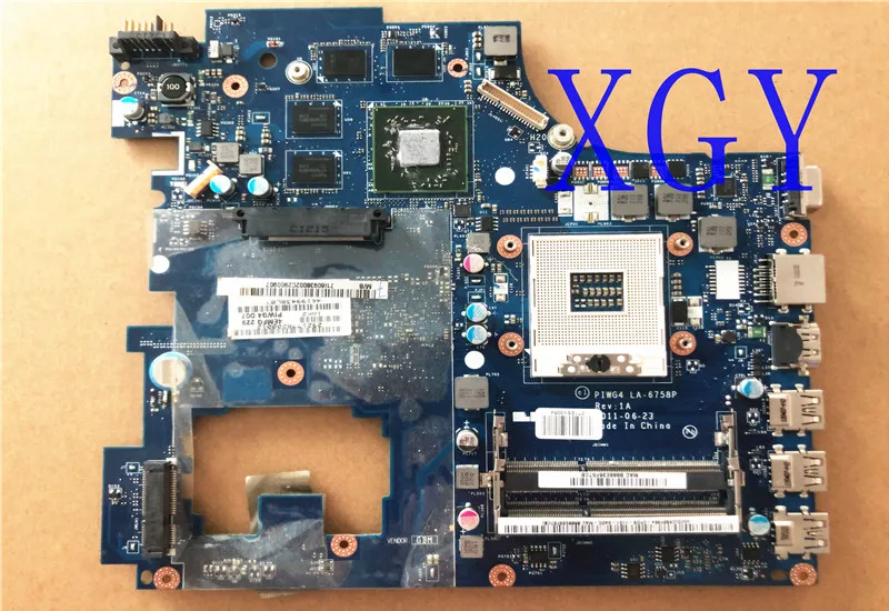 

For Lenovo Y770 G770 Laptop Motherboard PIWG4 LA-6758P REV:1A MAIN BOARD with HD 6650M 1GB GPU 100%Test ok