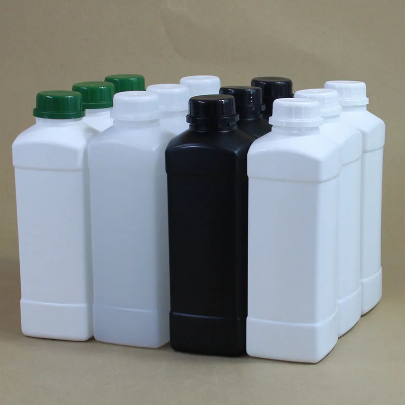 1000ML Empty HDPE Plastic bottle with lid Leakproof packaging container for liquid Laundry detergent Food Grade Bottle