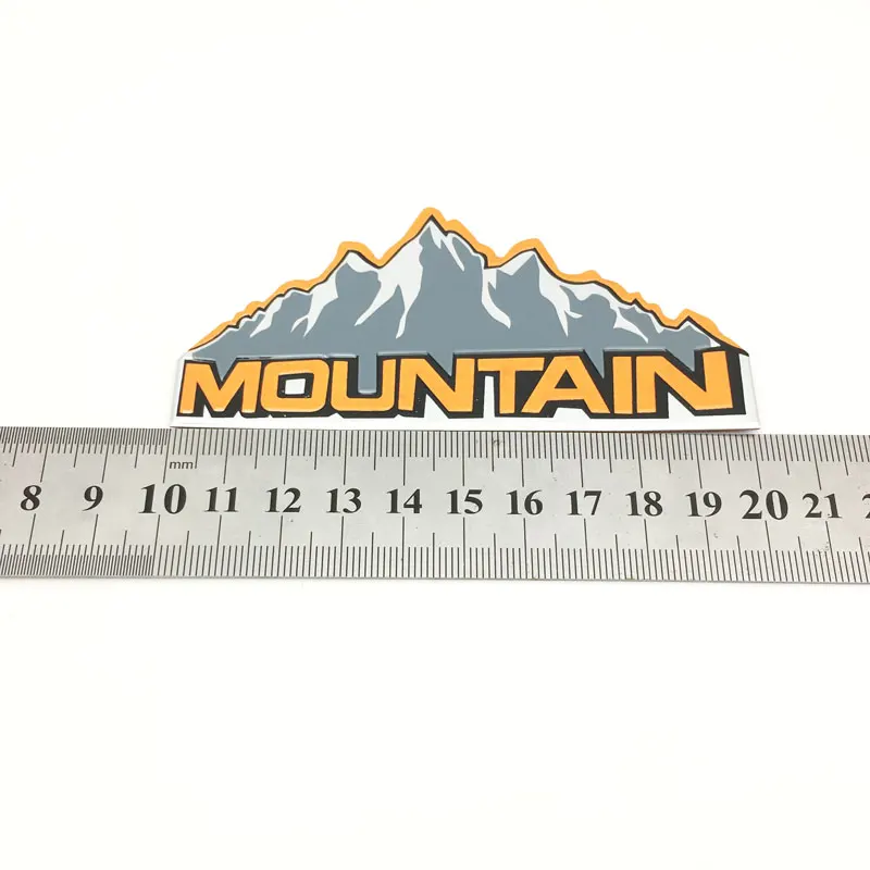 Car Styling 3D Aluminum 4X4 Mountain 27S 68W Emblem Badge stickers For Truck Decal SUV JEEP Pickup DMAX Navara Accessories