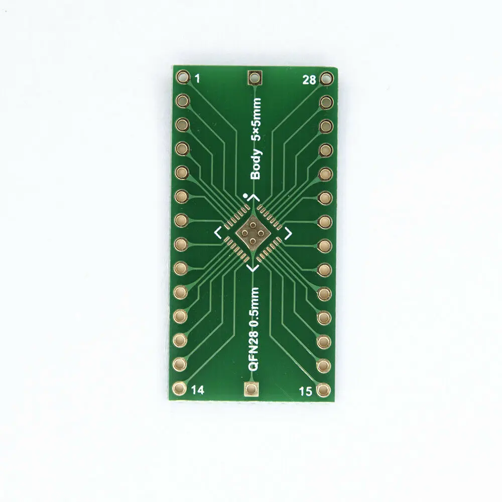 QFN28 to DIP28 pin Adapter IC socket test experiment board 5*5 4*4 PCB