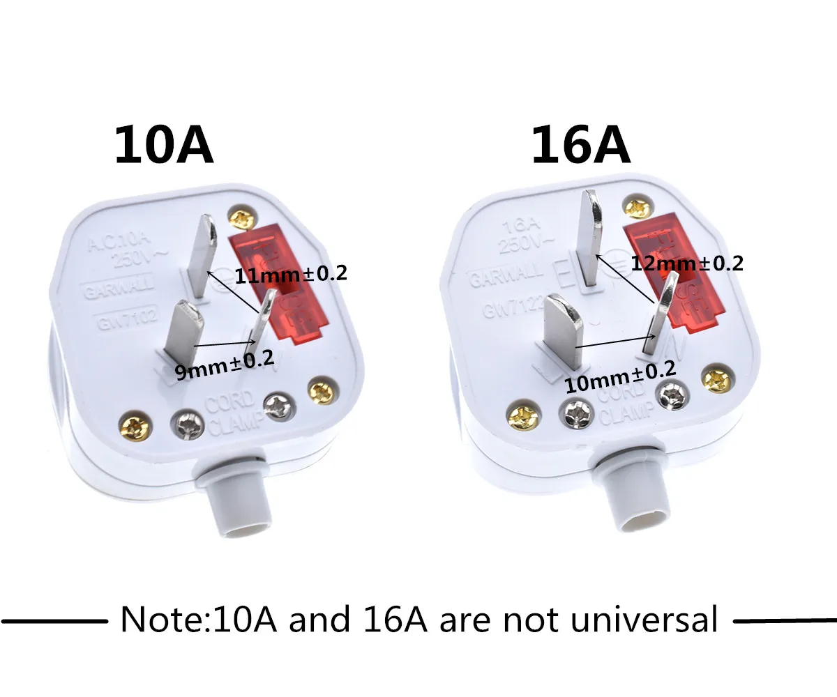 China standard 16A/10A 250V Three-pole power plug Detachable plug Assembly CN connection plug With switch & LED light