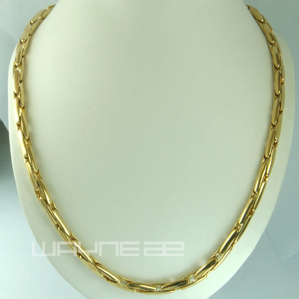 Gold color 60 cm Length 5mm Width Necklace N229