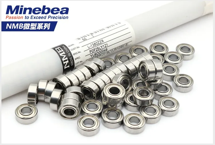 50 Stück NMB Minebea hochwertige Lager, Bohrungsgröße (ID) 1 1,5 2 2,5 3 4 5 6 7 8 9 10 mm, Miniatur-Rillenkugellager – Detail 5