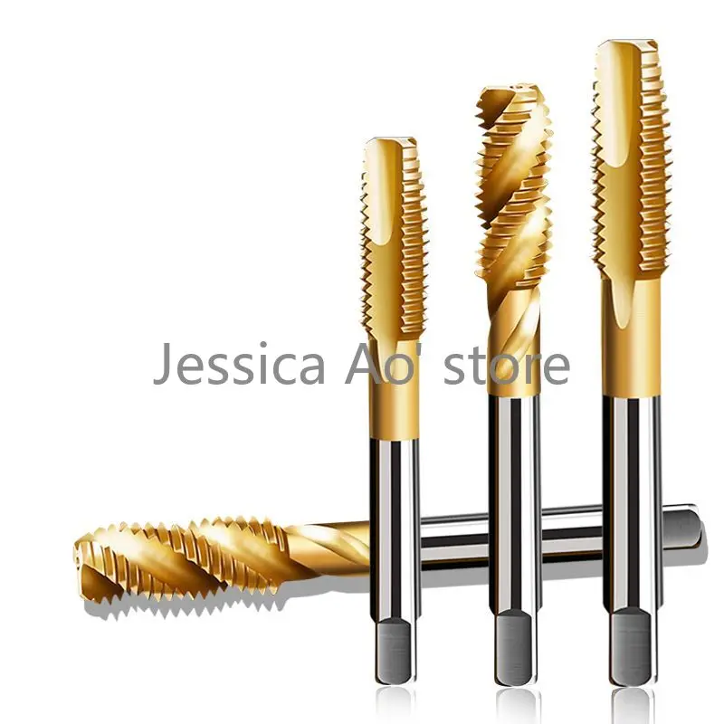 Rubinetto a macchina rubinetti placcati in titanio speciale per rubinetto a punta affilata e resistente in acciaio inossidabile rubinetto a fessura diritta rubinetto a spirale