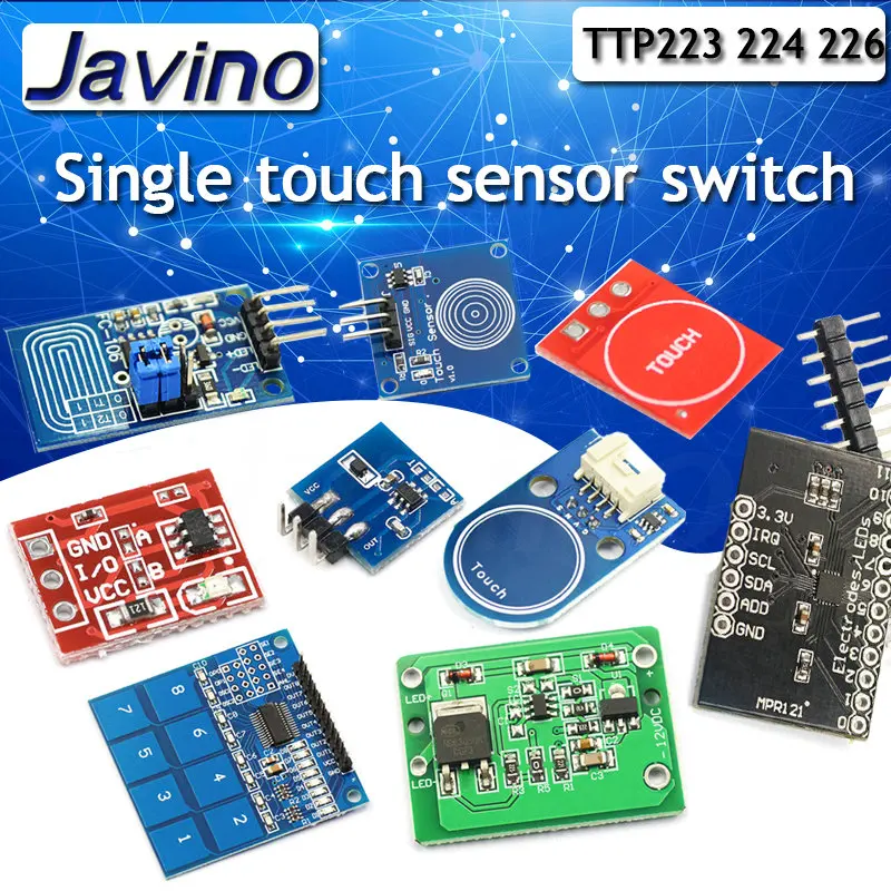 1/4/8/16 kanał TTP223 TTP224 TTP226 TTP229 Jog cyfrowy dotyk czujnik przycisku pojemnościowy przełącznik moduły akcesoria dla Arduino