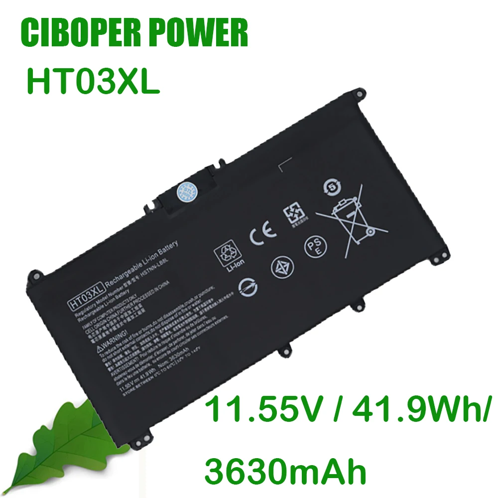 

CP Genuine Laptop Battery HT03XL 41.04/41.9Wh For L11119-855 HSTNN-DB8R HSTNN-UB7J HSTNN-LB8M HSTNN-IB8O L11421-423/542/2D2