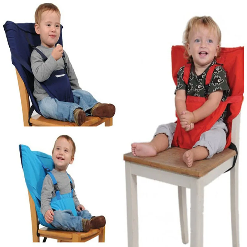 Kids Chair Baby Chair Travel Foldable Washable Infant Dining High Dinning Cover Seat Safety Belt Feeding Babycare Accessories