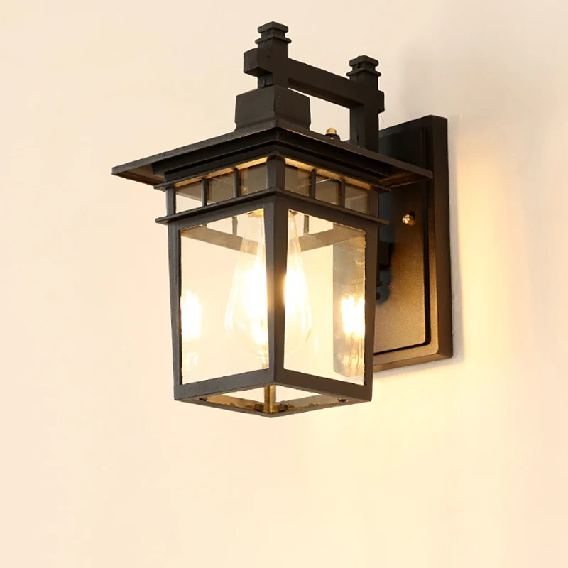 Retro Outdoor Waterproof E27 Wall Lamp Garden Gateway Sconce Courtyard Corridor Villa Bra Residential Balcony Lighting