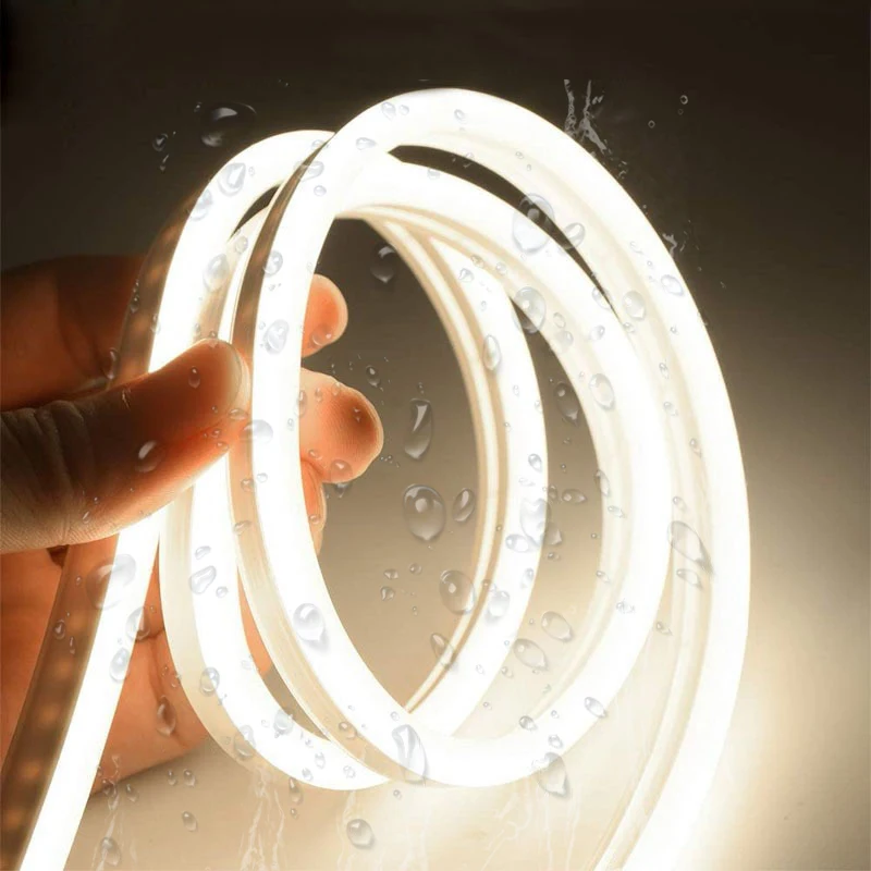 

612 12V Flexible LED Neon Strip Tape Light Rope Tube IP65 Ribbon Decoration for Sign Christmas Holiday Bed Kitchen Cabinet Light