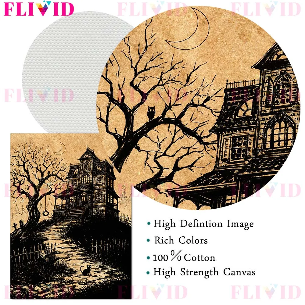 ميدوسا وشرير الساحرة الفن طباعة ساحرة القمر Wicca الرسم على لوحات القماش الجدارية ديكور المنزل الغراب رايدر خمر ملصق وطباعة #6