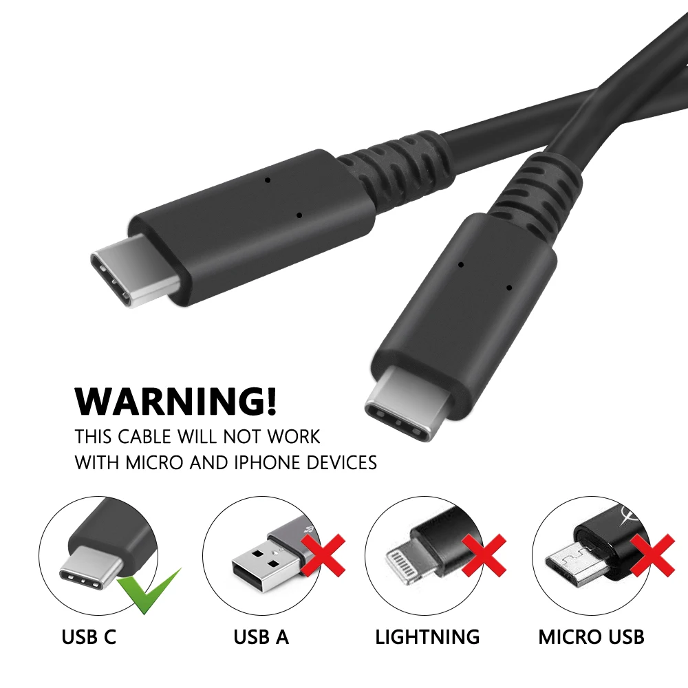 Short usb-c video cable 4K Monitor cable USB-C 3.1 Gen 2 Cable PD 100W Fast Charging cable Sync dat cable for samsung T5 T7 macs