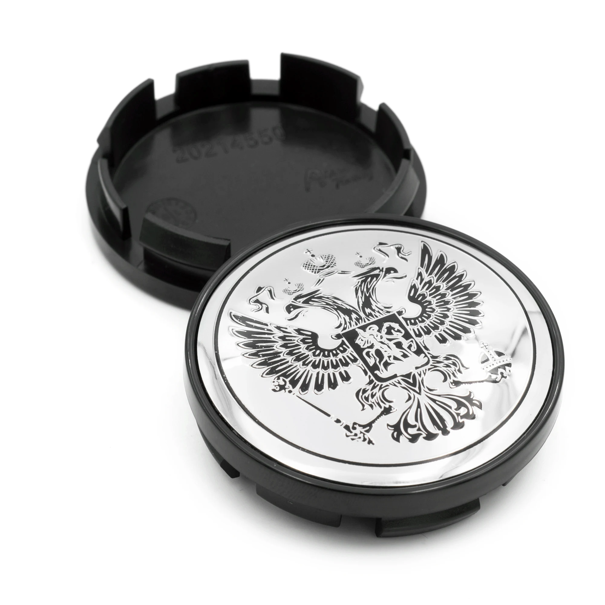 1pc 61mm Russian National Shield Car Wheel Center Hub Caps For Rim Hubcap Refits Universal Accessroies Black Silver