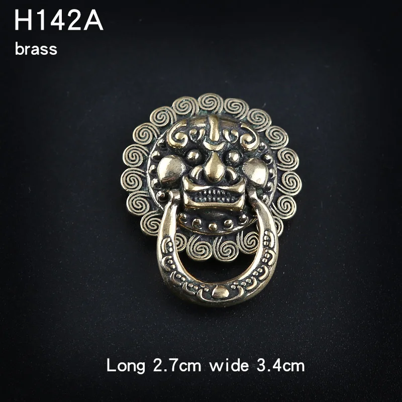 Brass Decorative Clasp Cloth Clasp Material Animal Head Handmade Leather Bag Chain Button Rivet Connector Accessories