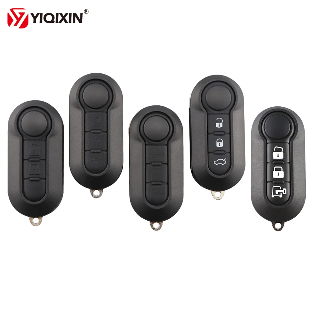 YIQIXIN 2/3 BTN Remote Car key Shell For Fiat 500 Panda Punto Bravo Ducato For Peugeot Boxer For Citroen Jumper Replacement Case