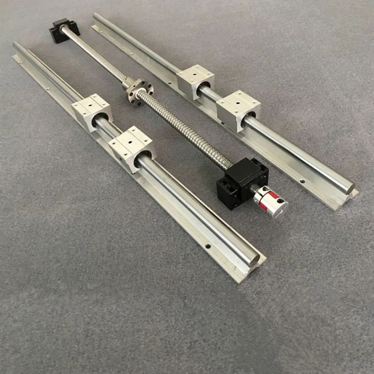 

1pc ballscrew SFU1605 & 2pcs linear rail guide SBR16- 200/300/400/500/600/700/1000mm + SBR16UU & BK12/BF12 & Coupler 6.3 *10mm