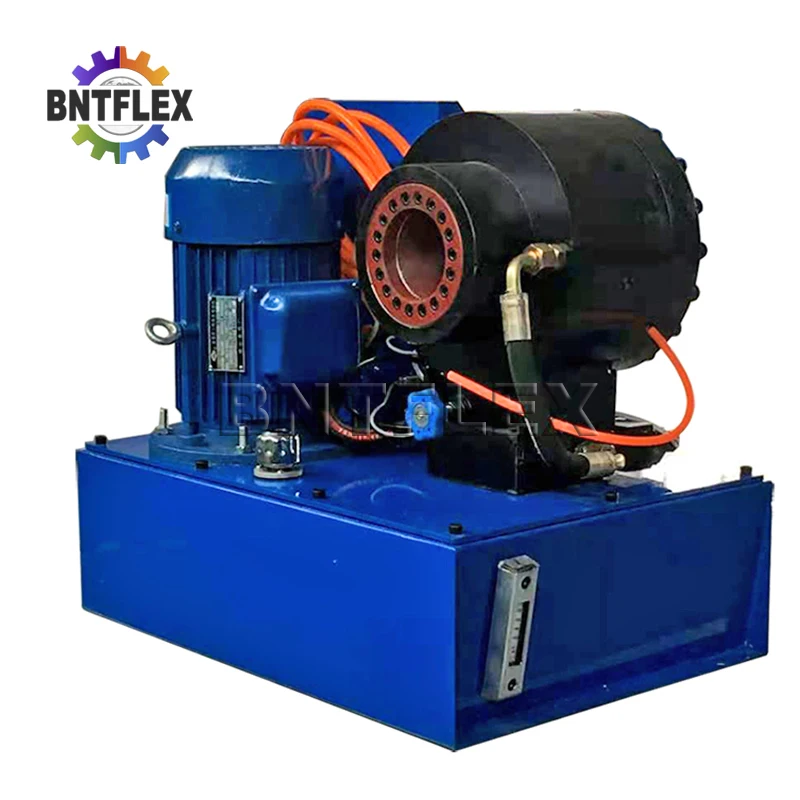 High Pressure Hydraulic Hose Crimping Machine, Manufacturer, 220V, 1PH, 60Hz, 1/4 inch to 1.5 inch, HSP38, 8 Sets of dies