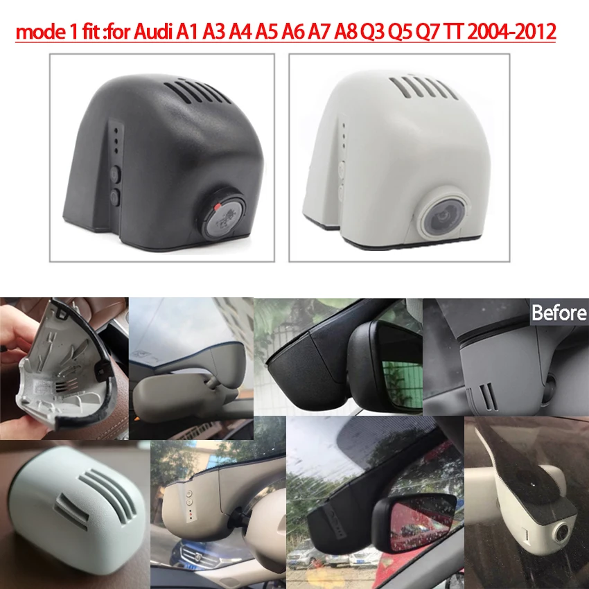 Car DVR Wifi  Dash Cam Camera For Audi a1 a3 a4 a5 a6 a7 a8 q3 q5 q7 rs3 rs4 rs5 rs7 tt b5 b6 b7 b8 b9 8v c5 c6 c7 8p 2004~ 2012