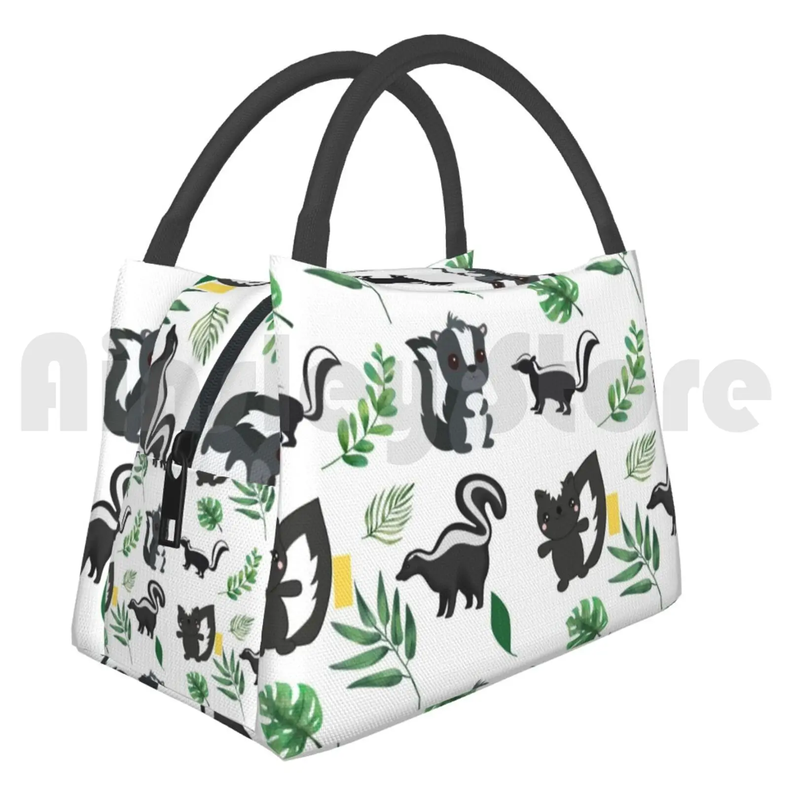 

Portable Insulation Bag Cute Skunk Animal Pattern Skunk Skunks Cute Animals Funny Raccoon Pattern