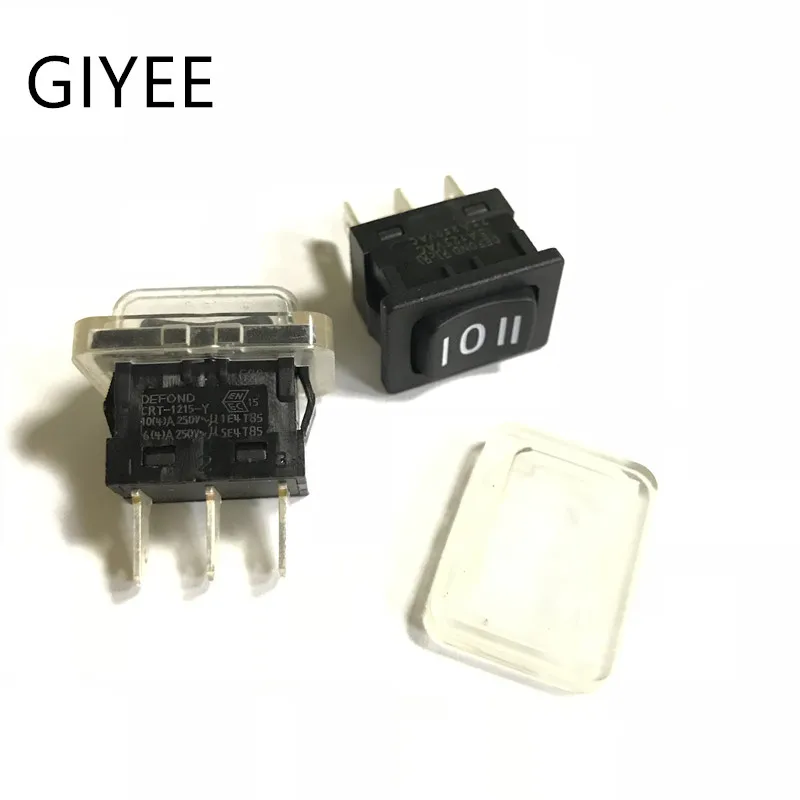 rocker switch warping switch CRT-1215-Y-BAU34-04 3pin 3gear CRT-1215-Y 7.5A 250VAC 15A 125VAC