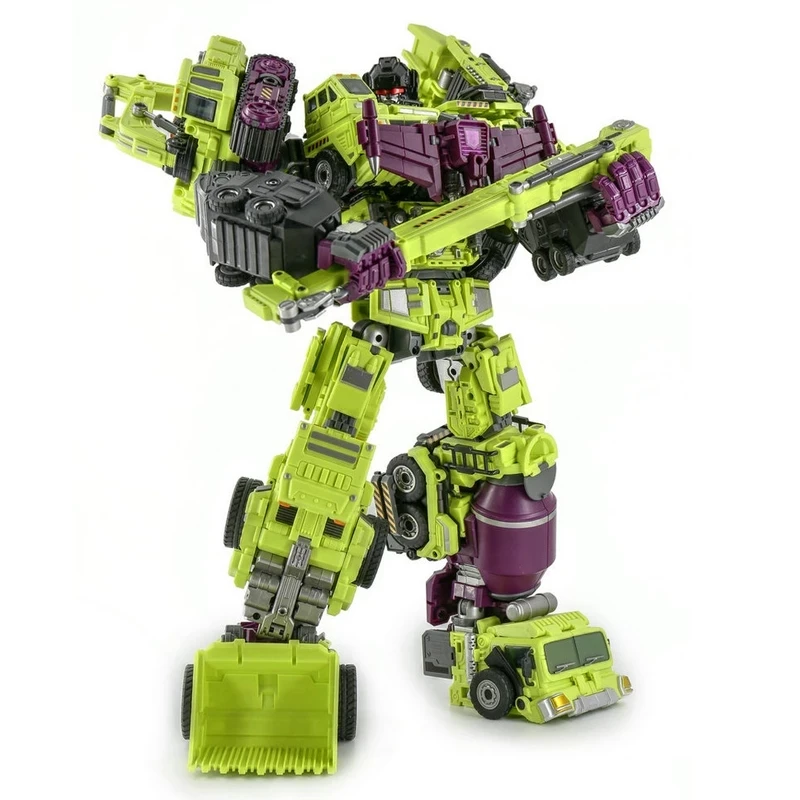 JinBao Transformation GT destroator Oversize 6 IN 1 Bonecrusher Scrapper Gravity Mixmaster Hook G1 Action Figure Robot Toys