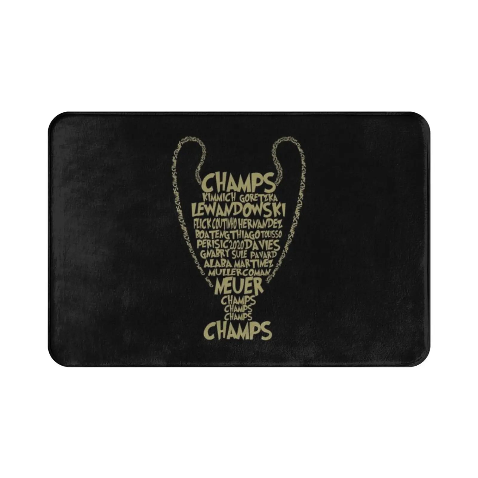 Champs Carpet Mat Rug Cushion Soft 2020 Winners Football Soccer Sport 8 2 Trophy Typo Germany