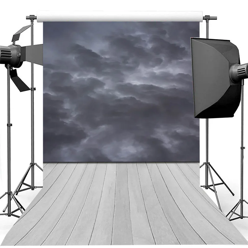 خلفية للتصوير الفوتوغرافي على شكل غيوم سميكة ، خلفية فينيل لأرضية خشبية لأعياد الميلاد ، دعائم استوديو الصور
