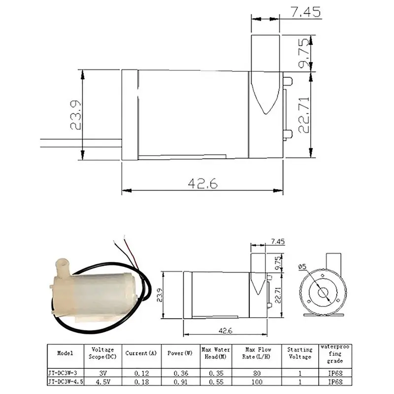 Soil Moisture Sensor Kit Automatic Watering System Manager with Mini Water Pump for Arduino DIY Kit (Automatic Watering System)