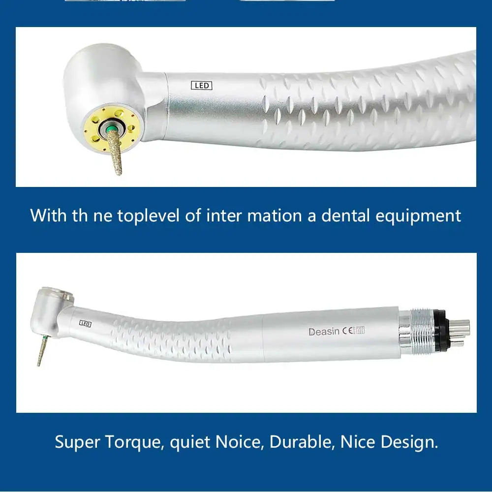 Dental high speed handpiece 5 Leds 5 Water Sprays High Speed Turbine 2/4 Holes Dental Cartridge Dental Material Tools