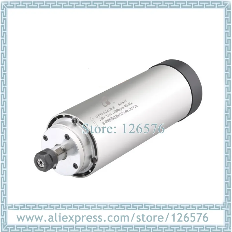 

HQD GDF65-24Z/0.8 Air cooled spindle motor 800w ER11 24000rpm wood working spindle motor AC220V/AC380V