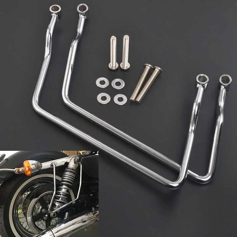 

23.5cm Saddlebag Support Bar Bracket Guard Rail Luggage Fit for Yamaha Royal star 1300 Vstar 1100 Classic