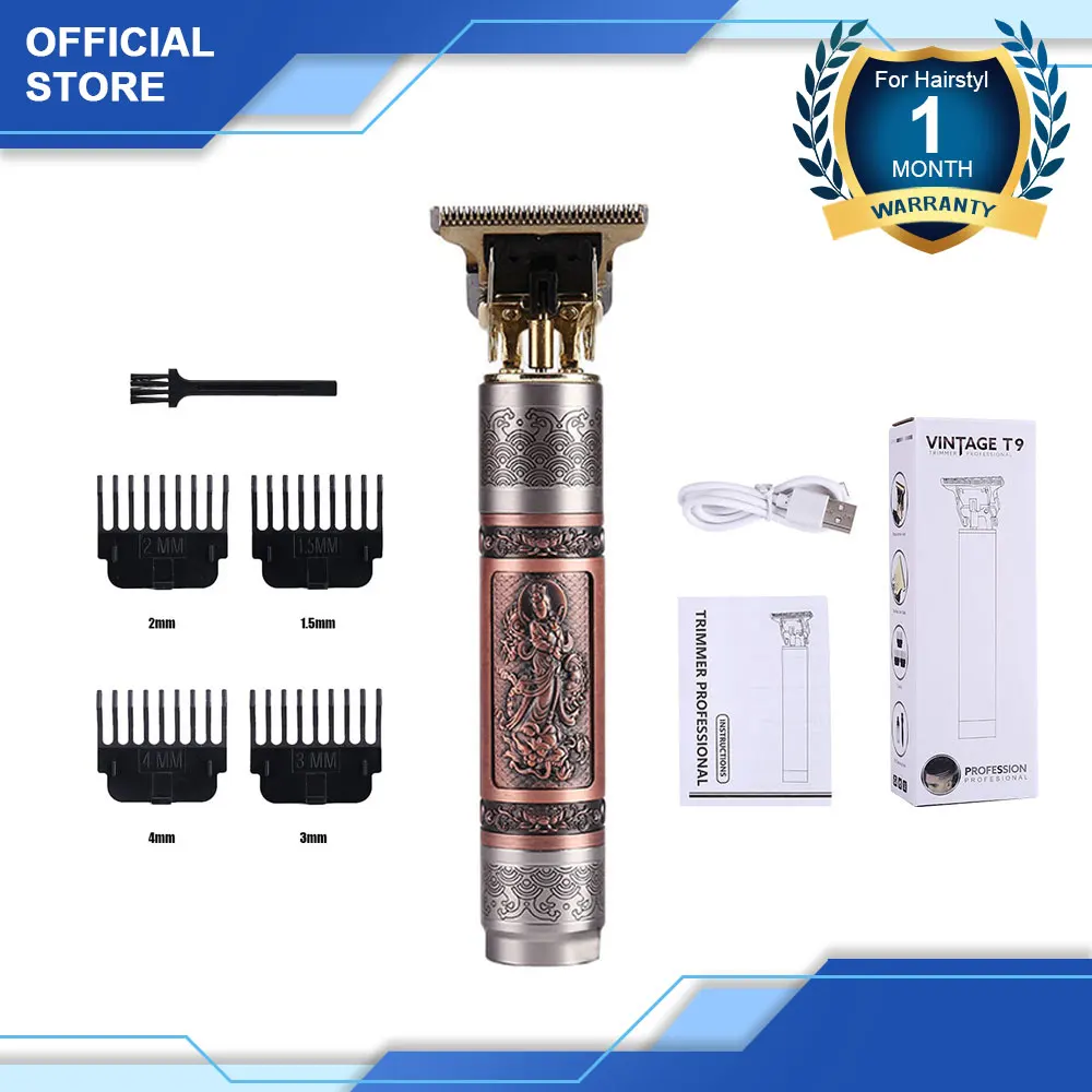 USB Có Thể Sạc Điện Chuyên Nghiệp Kẹp Tóc Máy Cắt Cỏ Tông Đơ Cắt Tóc Máy Kiểu Tóc Râu Máy Cắt Nam Di Động Nhỏ