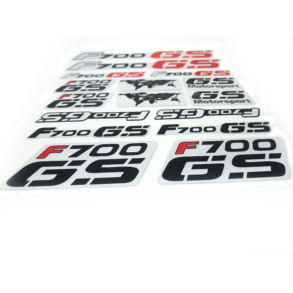 Neue Motorrad Aufkleber Körper Reflektierende Wasserdichte Körper kraftstoff tank schwanz box logo decals Kit set Für BMW F700GS f700 gs f 700 gs