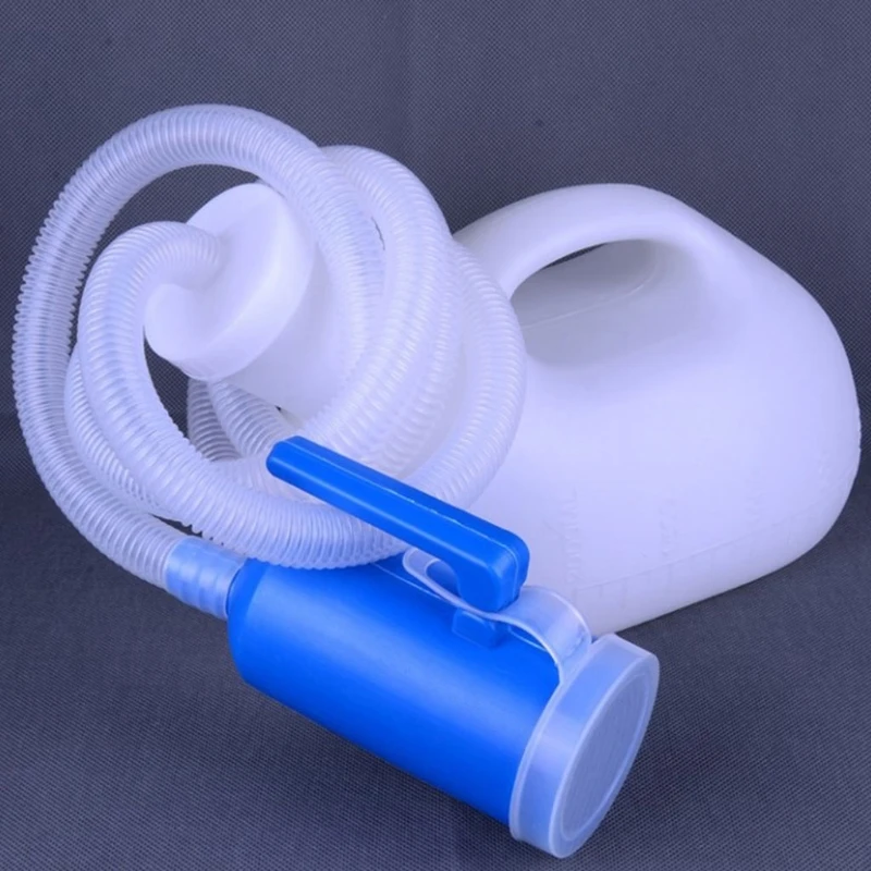 Men Reusable Pee Jug Male Urine Bottle Tube with Lid Portable Thicken Men's Potty 2000m l for Hospital Camping Car Trave