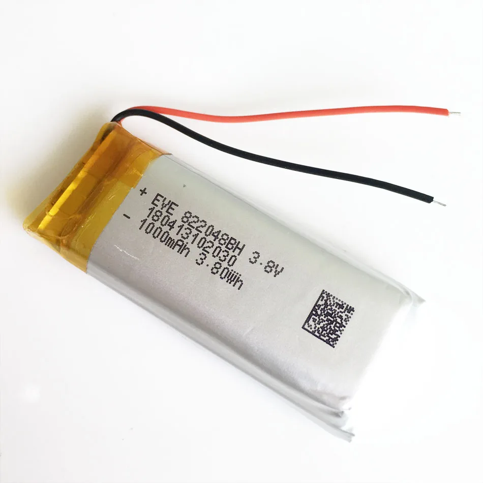 3.7V 1000mAh bateria litowo-polimerowa LiPo akumulator 822048 do Mp3 GPS PSP Vedio gra 8*22*48mm inteligentna opaska