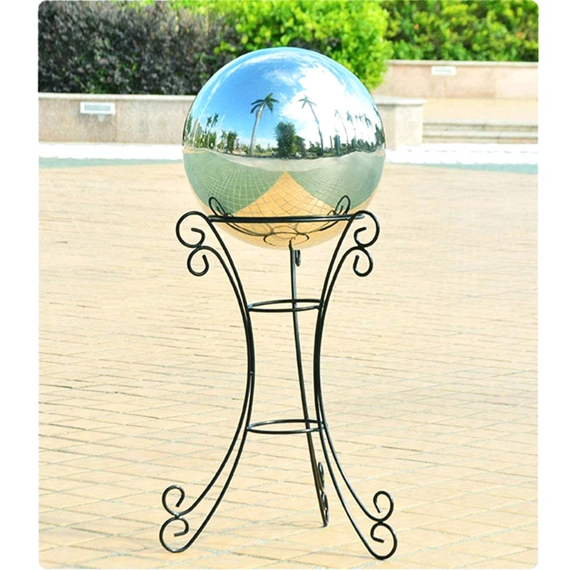 5 Pcs Stainless Steel Gazing Balls Mirror Polished Hollow Ball Reflective Garden Sphere Floating Pond Balls