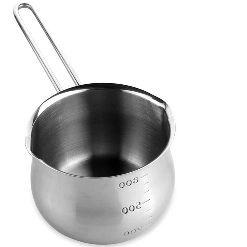 Non-Stick Pan Milk Pot Butter Chocolate Melted Heating Pot Warmer Pan Small Saucepan Cheese Pot With Pour Spouts