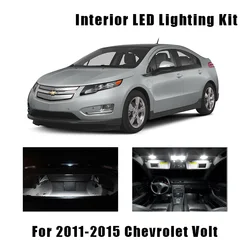 12 Bulbs White Interior LED Car Light Kit Fit For 2011 2012 2013 2014 2015 Chevrolet Volt Map Dome Trunk License Lamp No Error