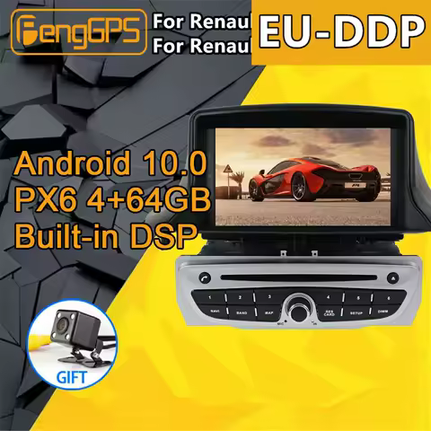 For Renault Megane 3 Fluence Multimedia Android Radio 2009+ Audio PX6 Car DVD Player GPS Navigation Head unit Autoradio cassette