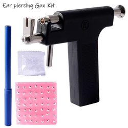 Professional Gun Piercing Stainless Steel Body Navel Ear Nose Piercing Gun With 98pcs Ears Studs Tool Kit Top Quality Jewelery