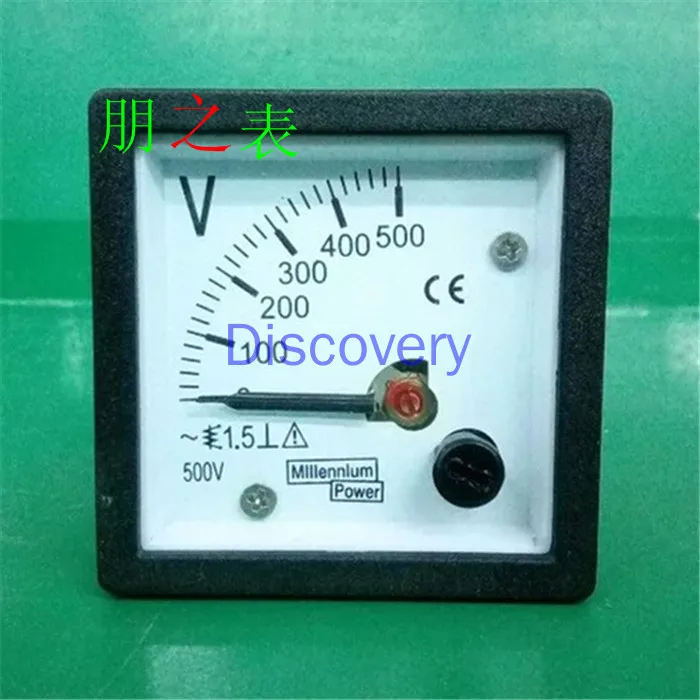 Pointer Excitation AC and DC Voltmeter Voltmeter 99C1 99T1-500V Mechanical Measuring Instrument