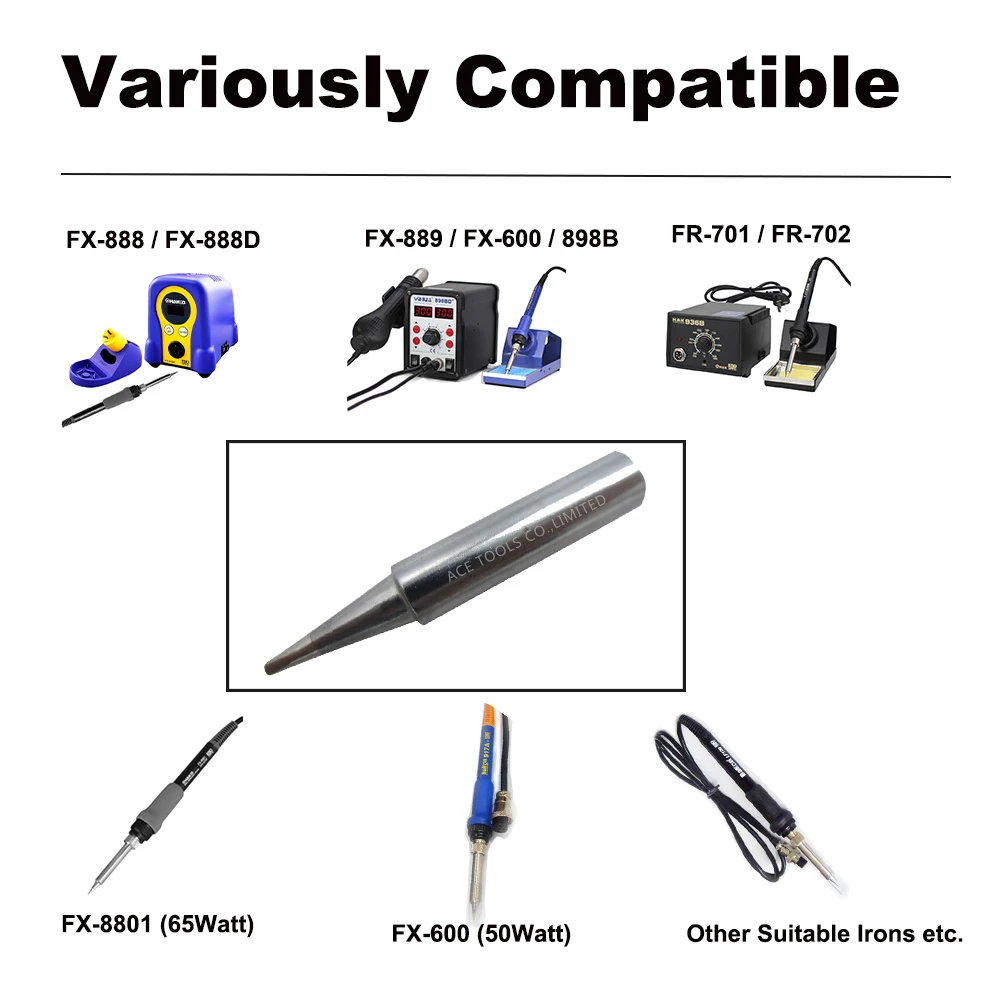 Soldering Tip T19-D12ไขควง1.2มม.Fit สำหรับ HAKKO FX-601ตะกั่วฟรีเหล็กบิตหัวฉีดดินสอเชื่อมจับ