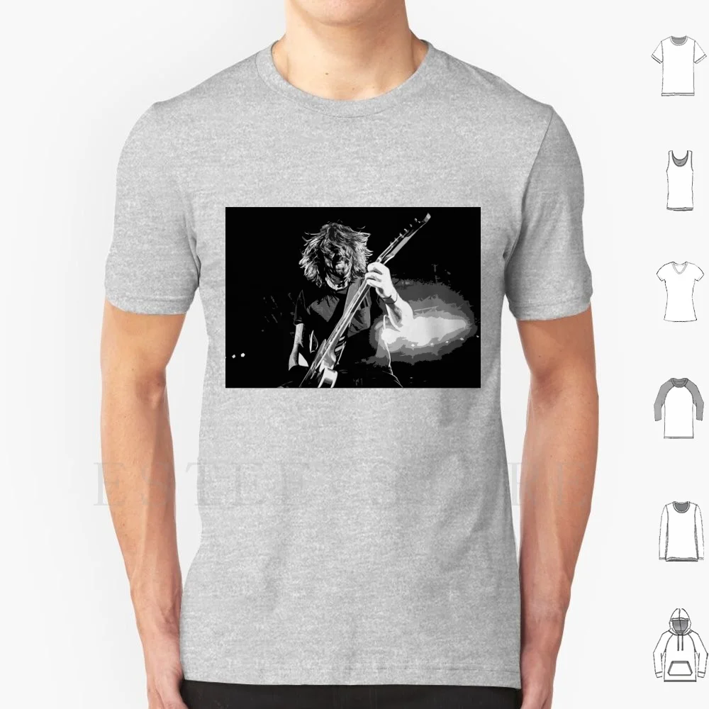 ديف جروهل تي شيرت لتقوم بها بنفسك حجم كبير 100% قطن ديف جروهل الغضب ضد الآلة البنادق ن الورود الغيتار