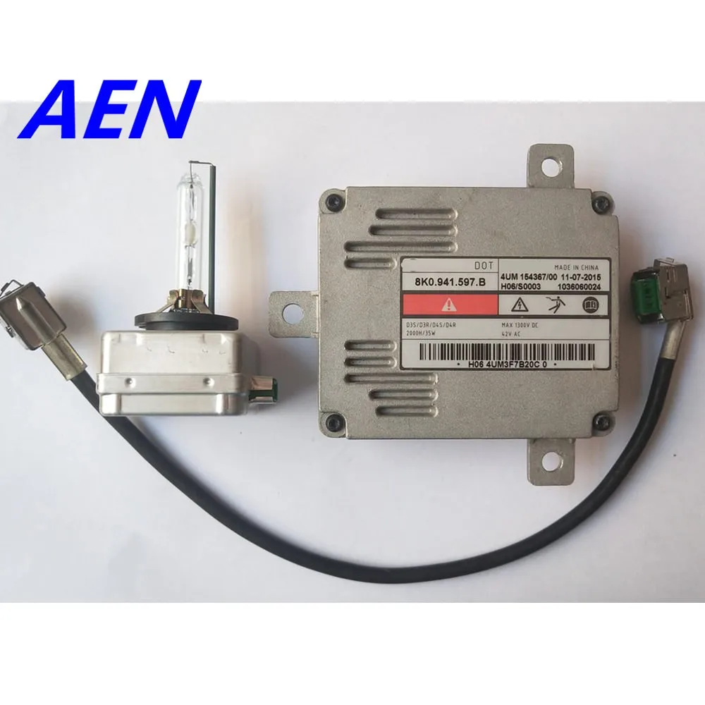 

OEM 8K0.941.597.B for Audi A3 S3 A4 A5 A6 Q5 Q7 HID Xenon Headlight Ballast Module Wire 8K0941597B with D3S Bulb Kit 66340